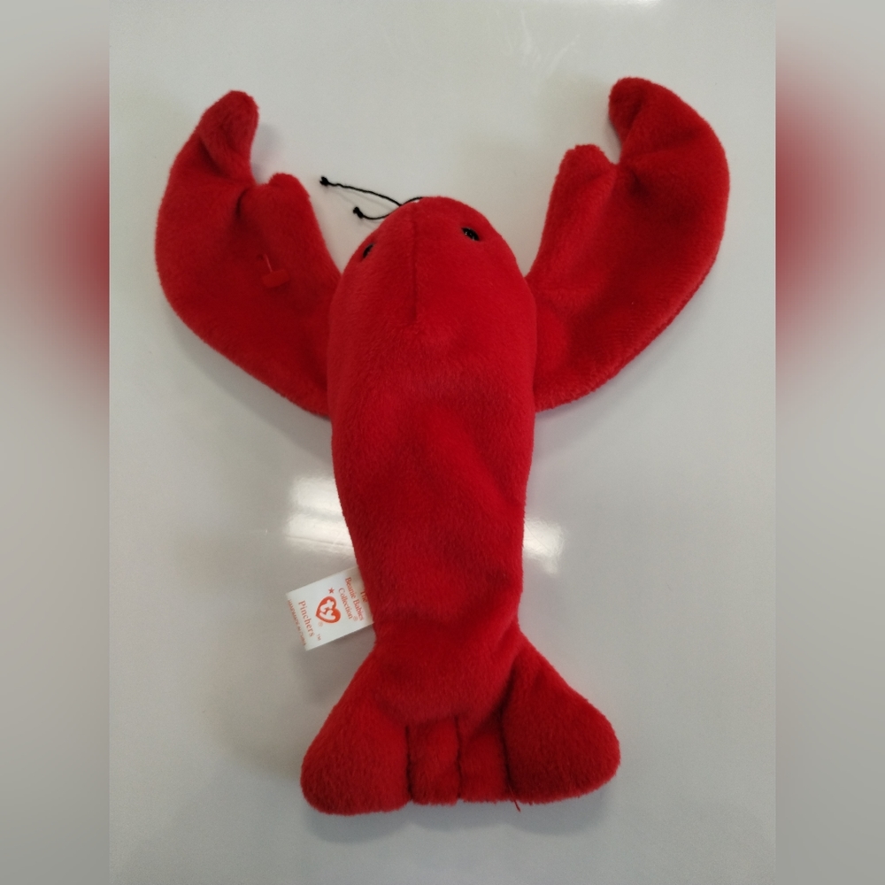 ✓TY Beanie Baby "Pinchers" the Red Lobster Plush - Picture 5 of 14